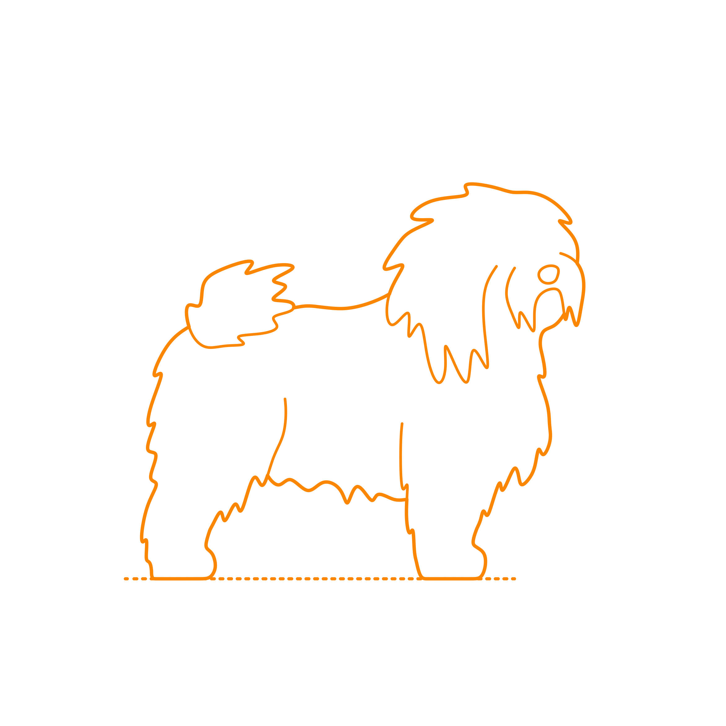 Animals Dogs Bolognese Sketch Style Svg Vector Free Vectors